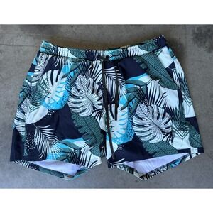 Mens Sz Medium BN3TH Floral Shorts Swim Trunks Drawstrings